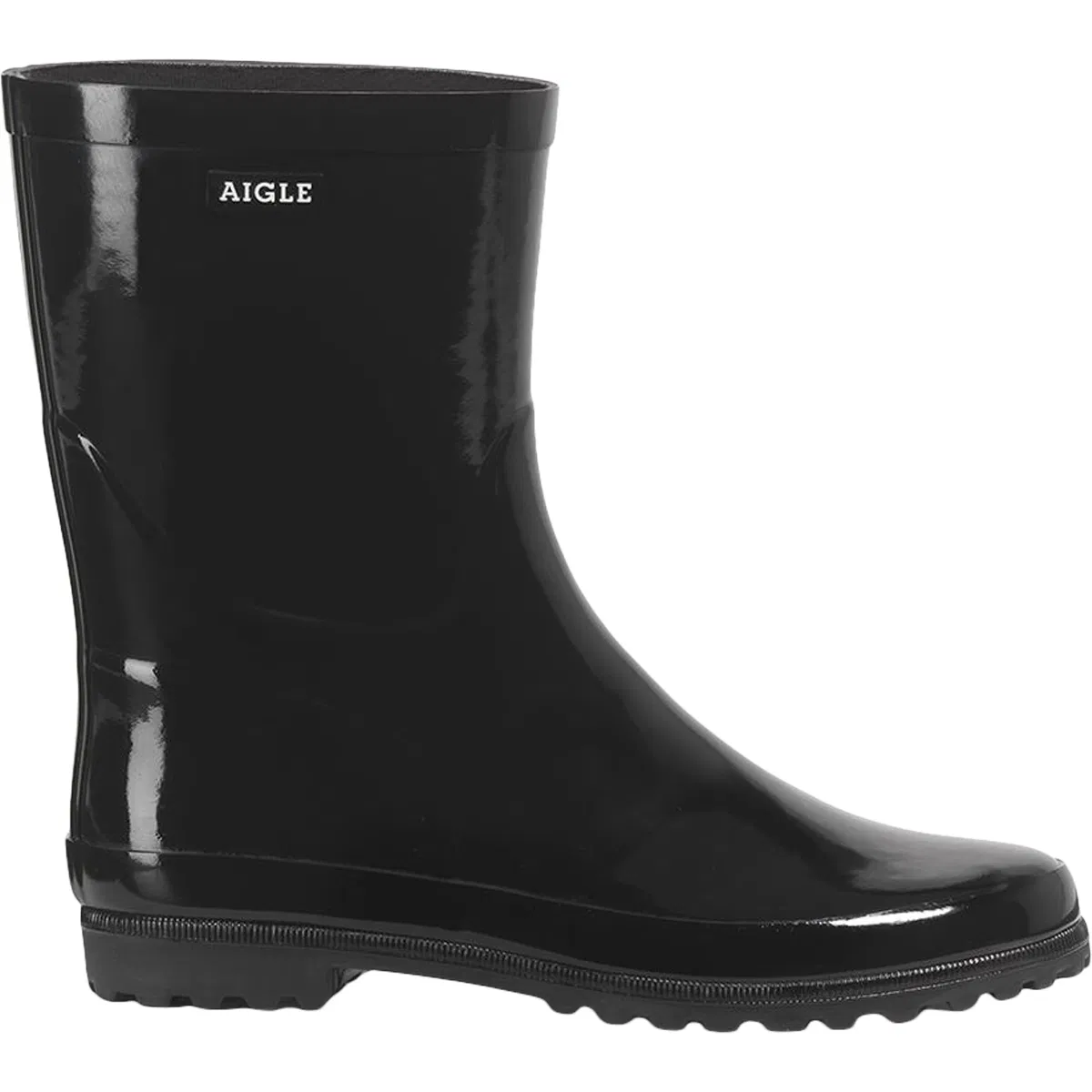AIGLE 1853 Eliosa Bottil Sort 3/4-gummistøvle 100% naturgummi Str. 38