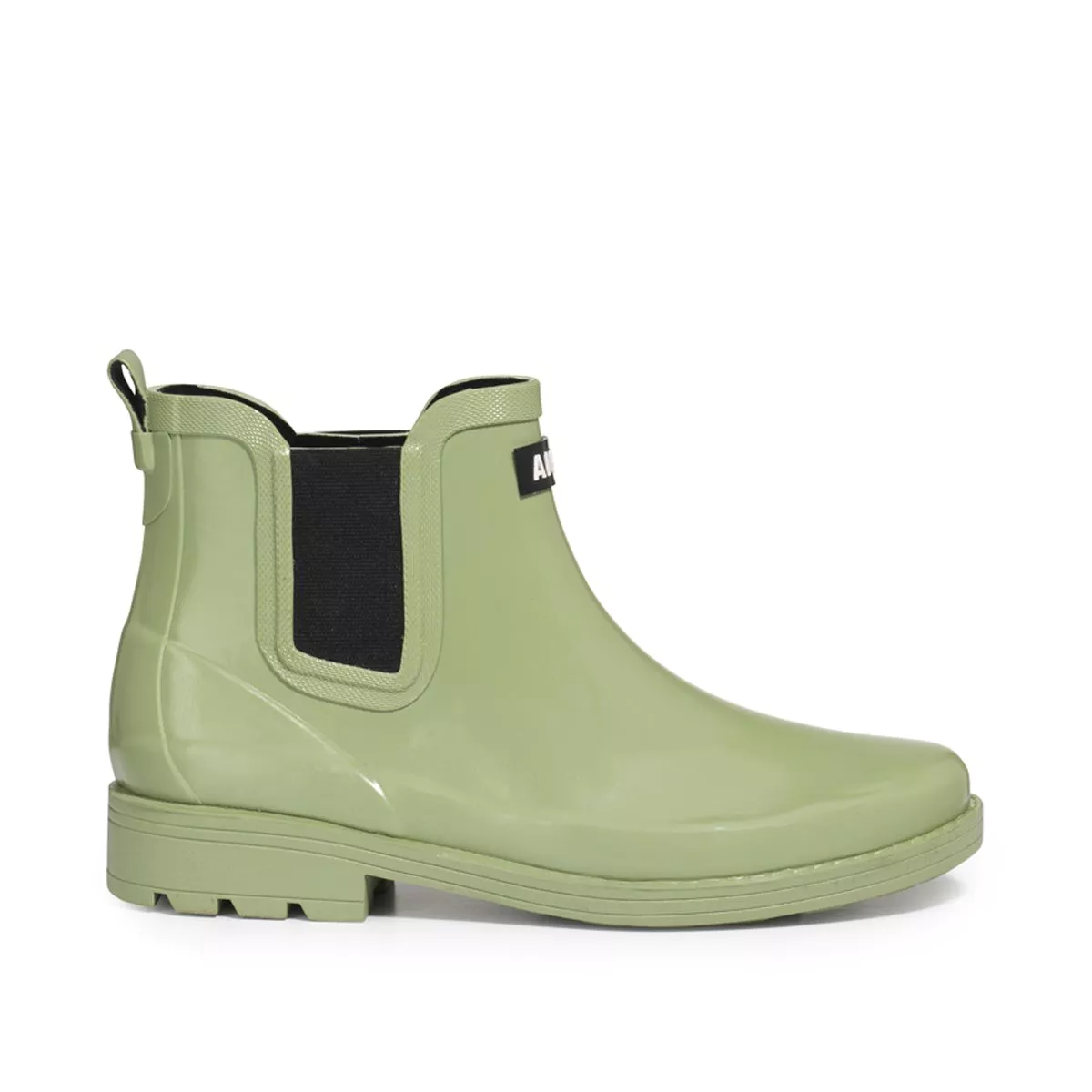 AIGLE 1853 Carville 2 Lysgrøn kort gummistøvle chelseastyle 100% naturgummi Str. 39