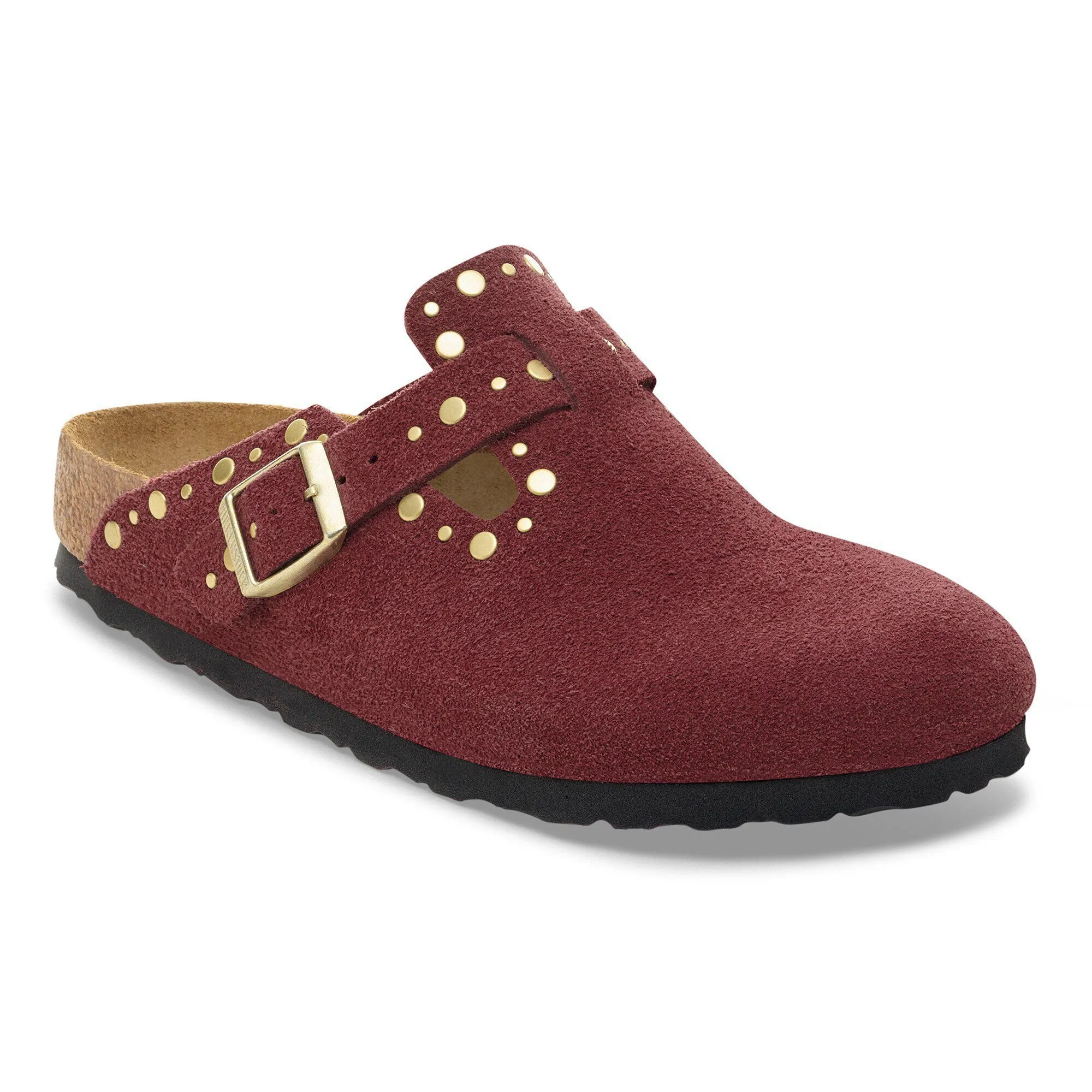 BIRKENSTOCK Boston Rivet Zinfandel (bordeaux) Suede leather Narrow Fit Str. 41