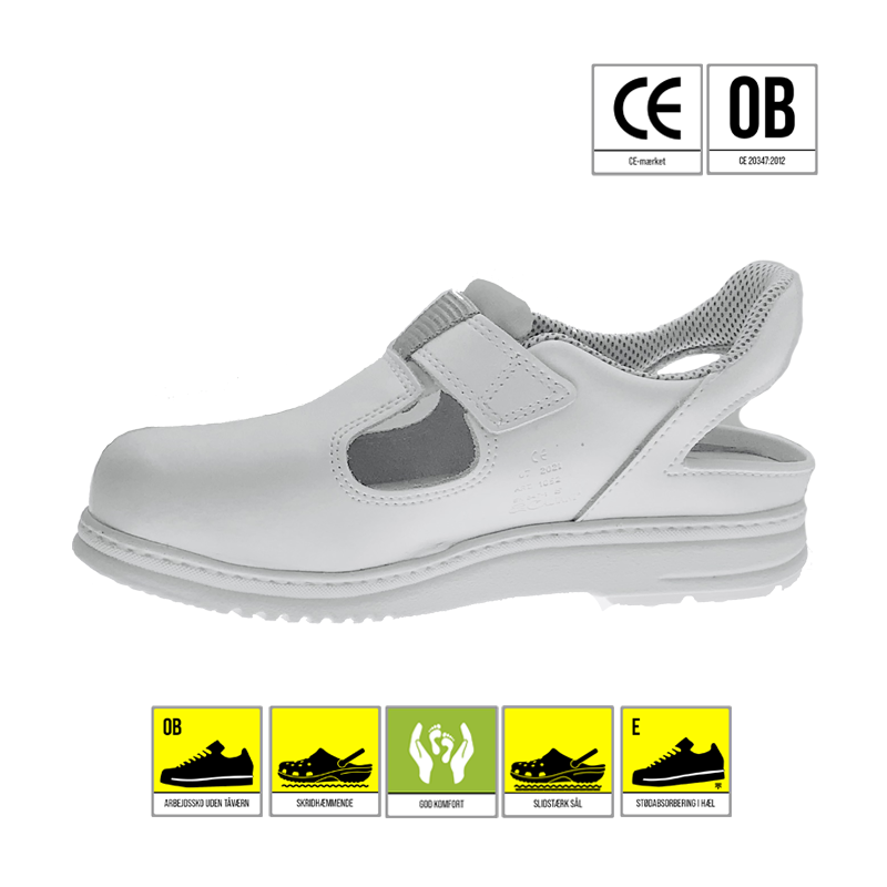 105233 3 Calvani hvid arbejdssko koekkensko traesko klikniksko fra reporto