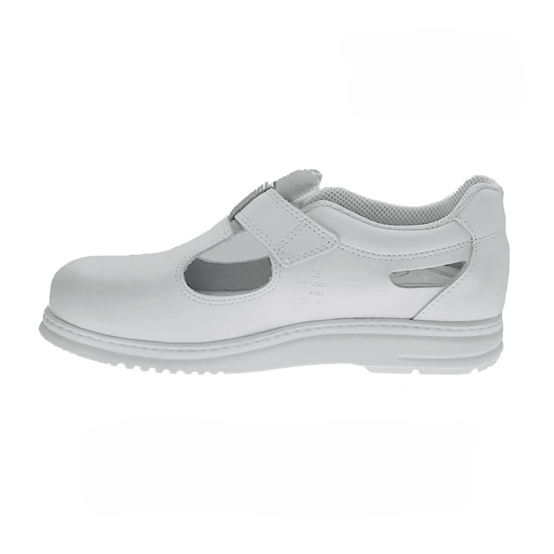 605133 03 Calvani arbejdssko koekkensko med velcro hvid