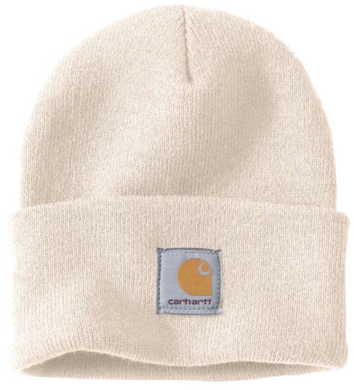 CARHARTT A18 ACRYLIC WATCH HAT ALABASTER HEATHER (RÅHVID)
