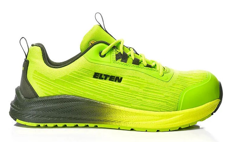 ELTEN HANKO XXFN Lime/sort Sikkerhedssko m/snørebånd EN ISO 20345:2022 S1 SRC ESD Str. 45