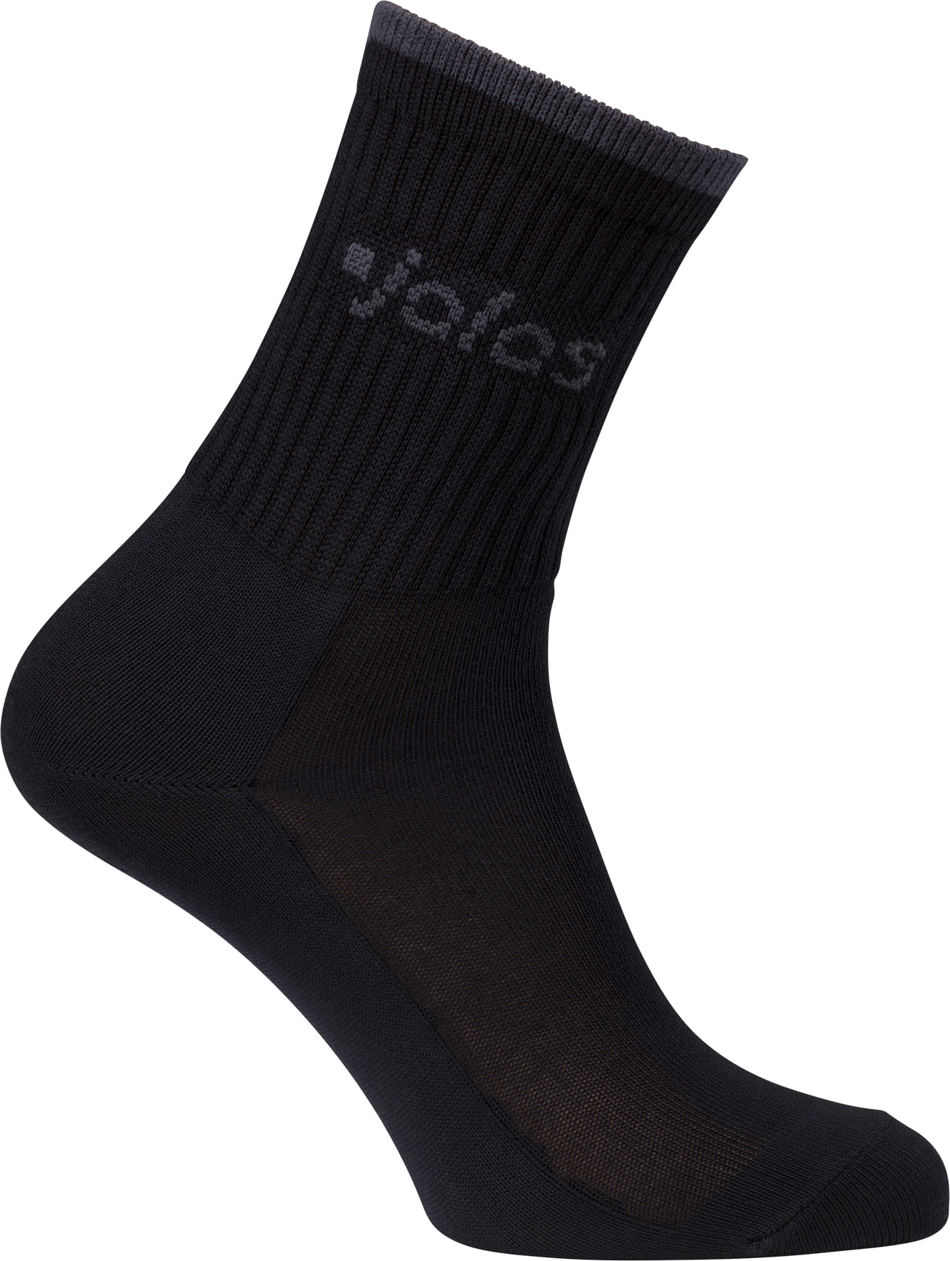 JALAS Breathable Supersoft Sort strømpe i naturfibre Vaskes ved 40° Str. 36/38