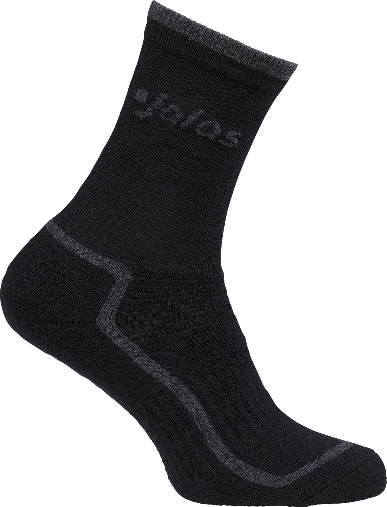 JALAS Merino warm wool Sort strømpe i uld/naturfibre Vaskes ved 40° Str. 39/41