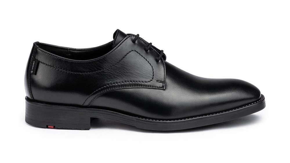 LLOYD VENTO Sort snøresko i blødt kalveskind (UK size 9½) Str. 44