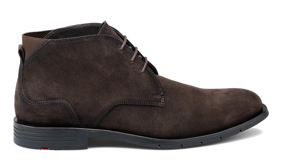 LLOYD EEZY 325 T.D. Moro (mørkbrun) Snørestøvle i blødt ruskind (UK size 7) Str. 40½