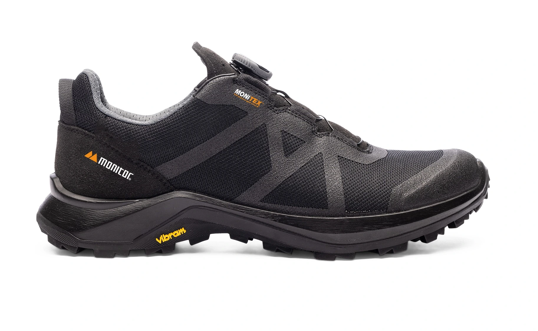 MONITOR Race Sort vandtæt trekking sko med BOA FIT SYSTEM Str. 39