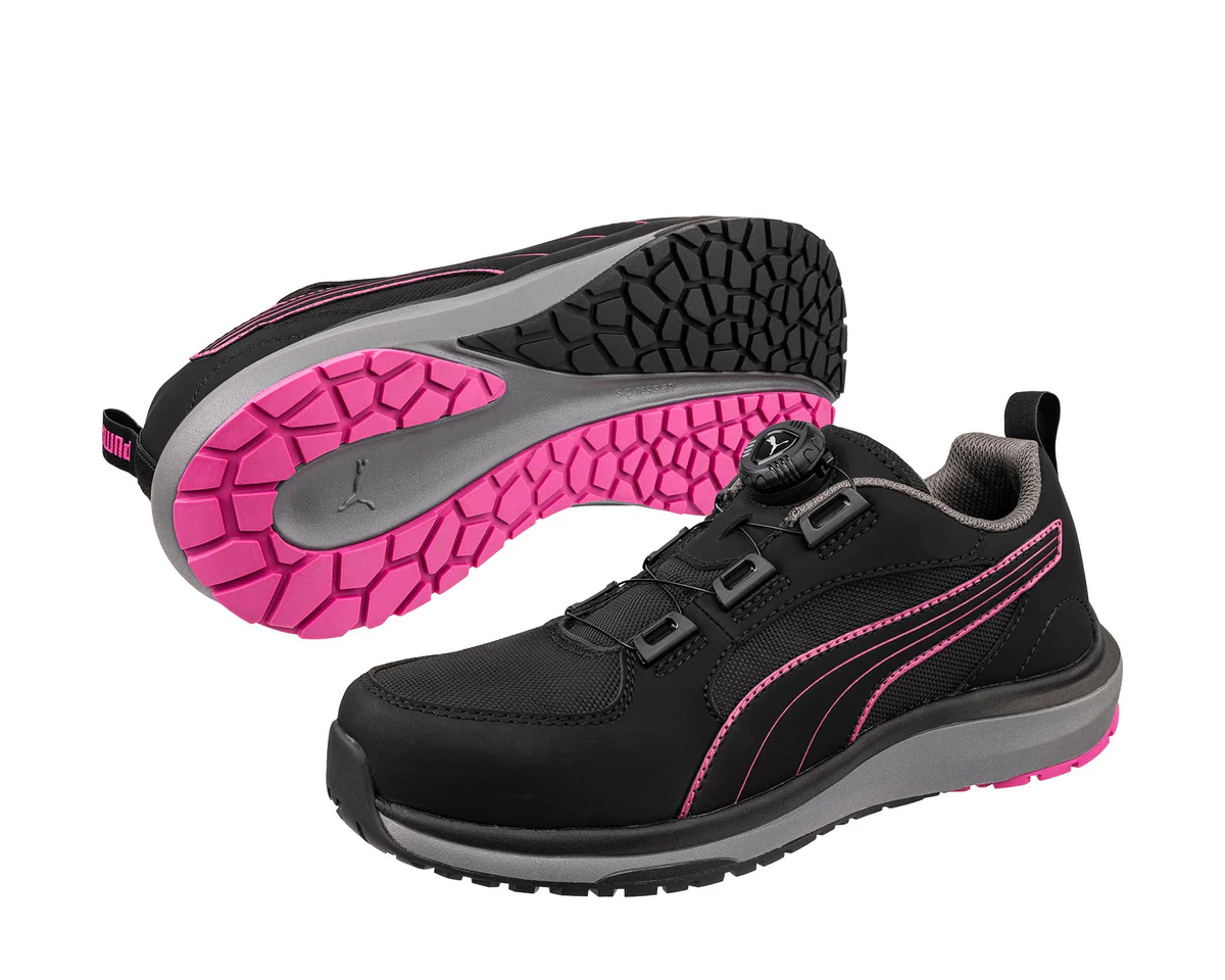 4 PUMA sikkerhedssko dame 642950 ASPIRE PINK DISC LOW