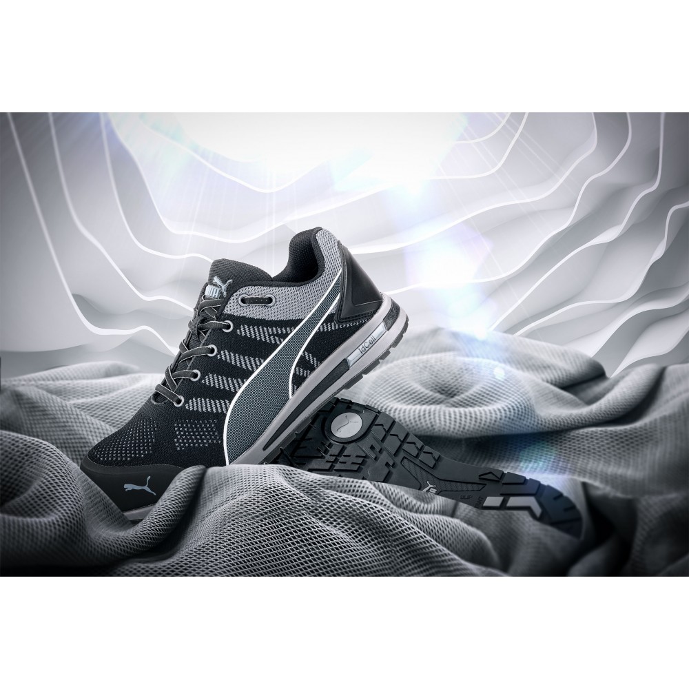 9 PUMA sikkerhedssko 643160 ELEVATE KNIT BLACK LOW
