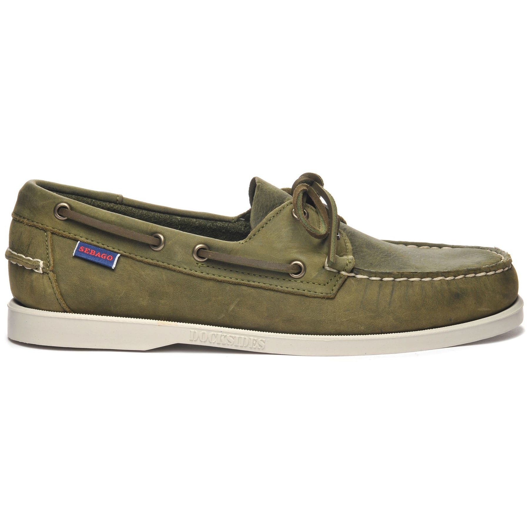 SEGAGO Docksides Portland Green military leather Str. 45