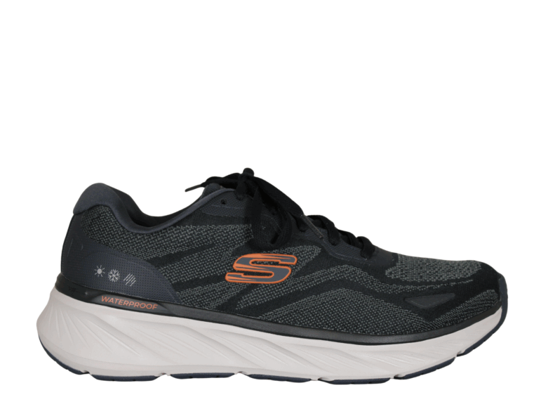 SKECHERS Relaxed Fit Edgeride Konzo Waterproof Navy/orange Maskinvaskbar Vegan sneaker Size 40