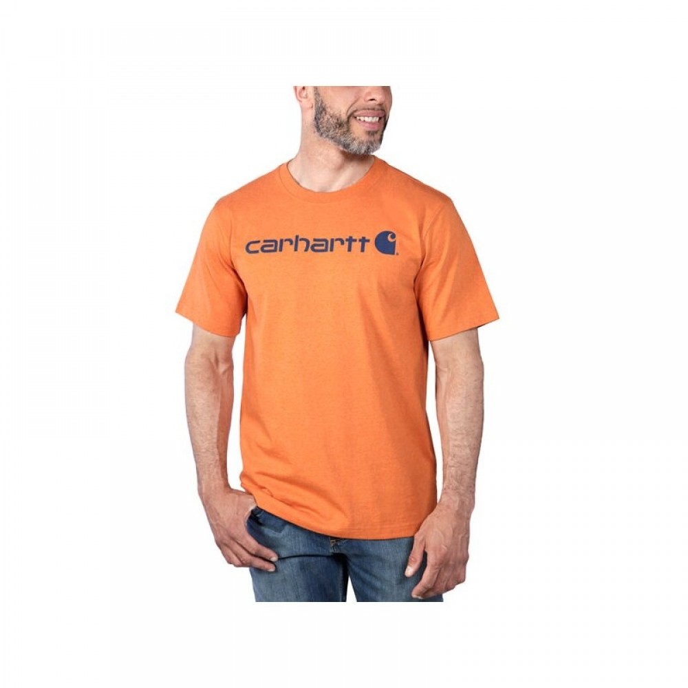 CARHARTTCorelogoMarmeladeheatherTshirt-31