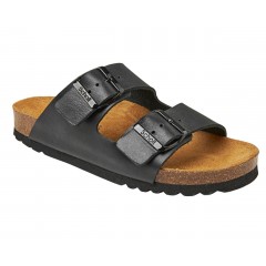 Scholl® Julien Black leather sandal 