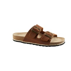 SANITA IBIZA Chestnut (brun) nubukskind BIO sandal