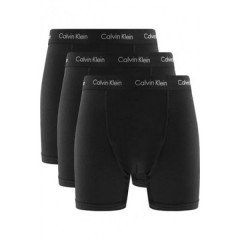 CALVIN KLEIN Sort bomuld stretch boxershorts (3-pack) 95% bomuld, 5% elasthan