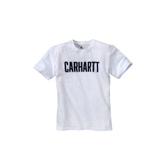 CARHARTT 103203 BLOCK LOGO WHITE T-SHIRT