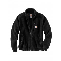 CARHARTT Relaxed fit fleece jacket Black