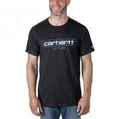 CARHARTT Force SS Black Logo Graphic T-shirt 