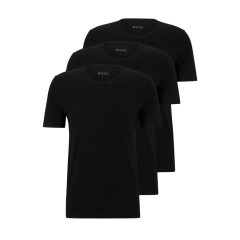 HUGO BOSS® Sort bomuld Classic regular fit crew neck t-shirt (3-pack) 100% bomuld