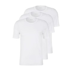 HUGO BOSS® Hvid bomuld Classic regular fit crew neck t-shirt (3-pack) 100% bomuld